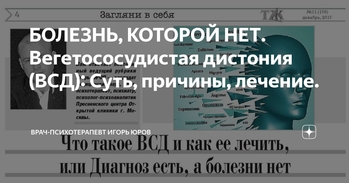 Вегетососудистая дистония (ВСД)