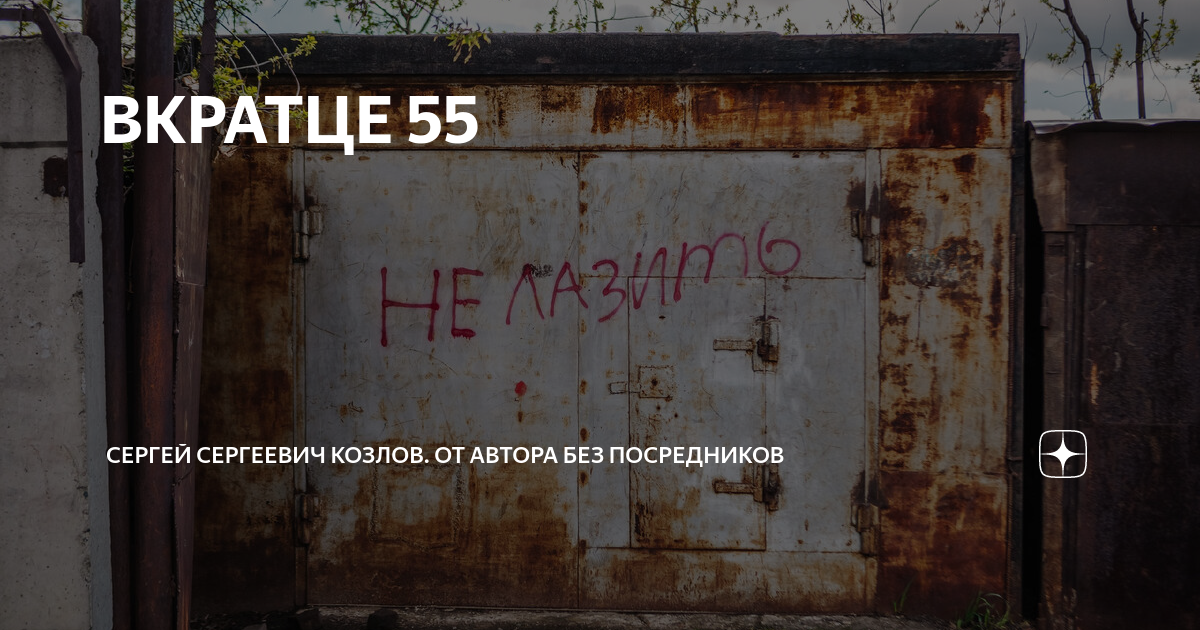 ВКРАТЦЕ 55 | Сергей Сергеевич Козлов. От автора без посредников | Дзен