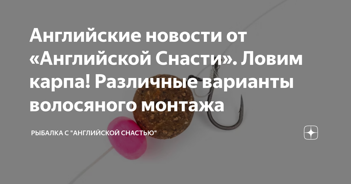 Английские новости от «Английской Снасти». Ловим карпа! Различные ...