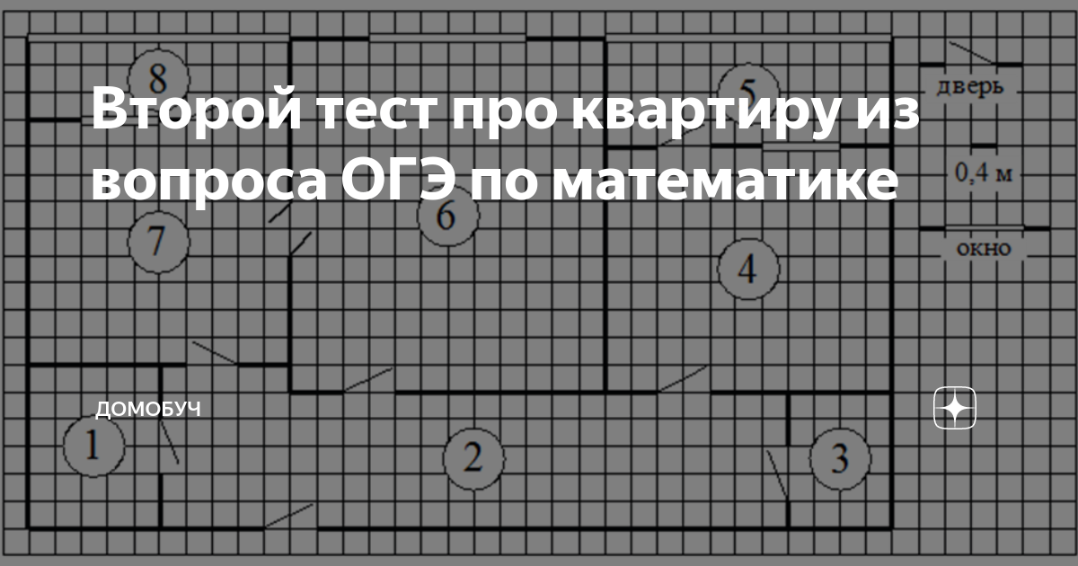 Решу огэ по математике план квартиры