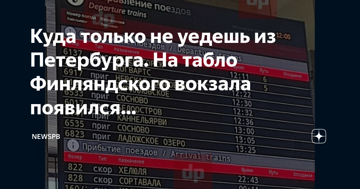 Схема с финляндского вокзала