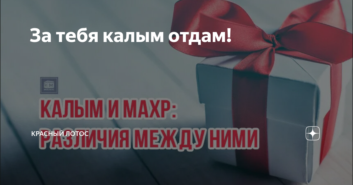 Калым что это