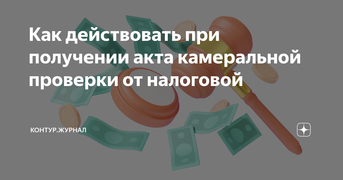 Как действовать при получении акта камеральной проверки от налоговой ...
