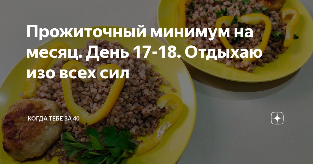 Прожиточный минимум на месяц. День 17-18. Отдыхаю изо всех сил | Когда ...