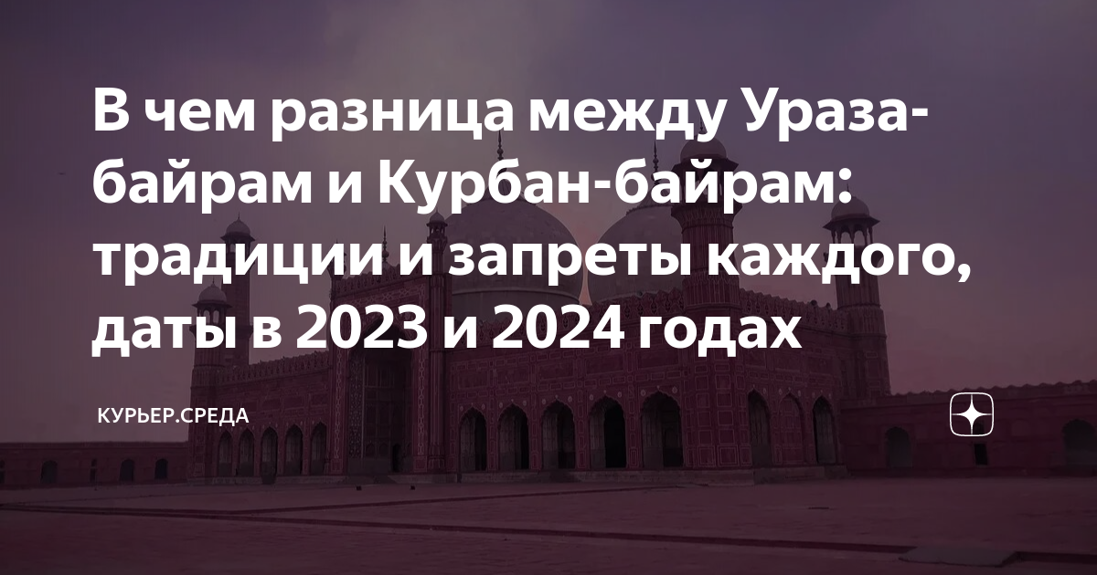 День курбан байрам 2025