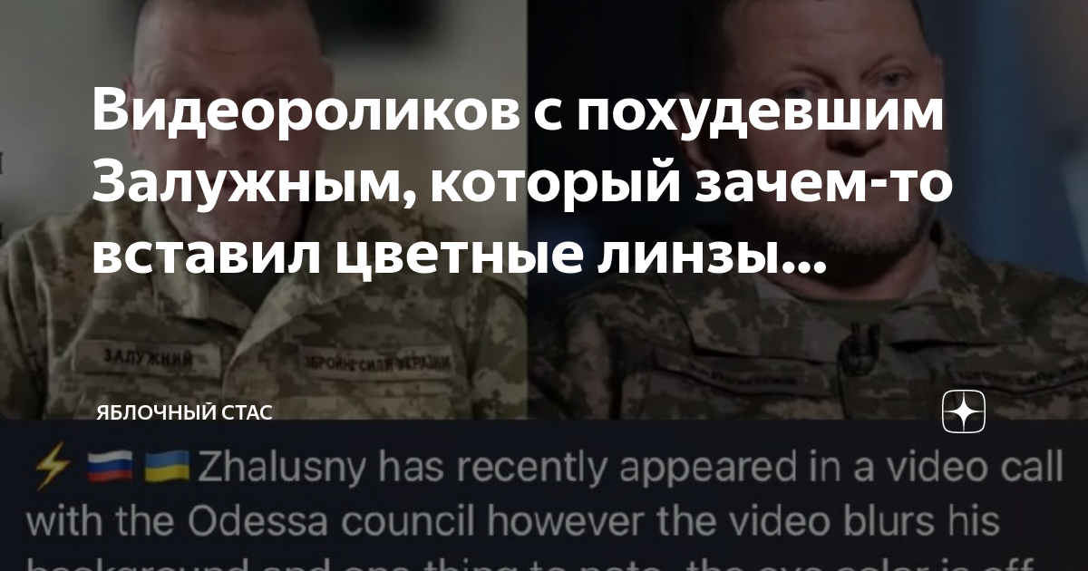 почему залужный