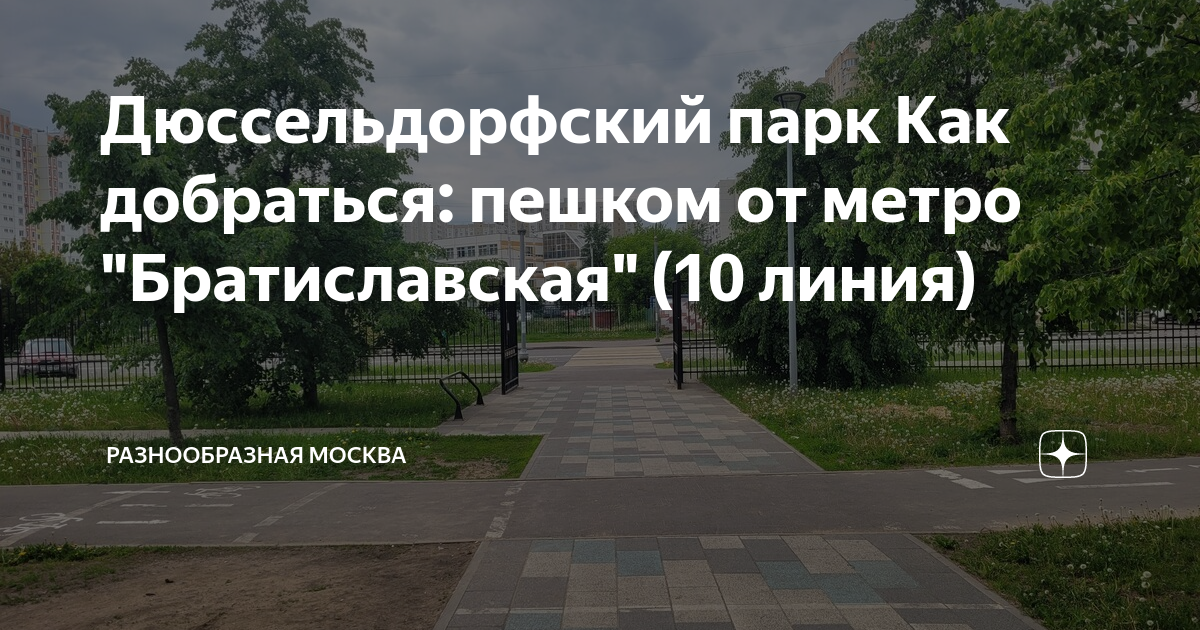 Дюссельдорфский парк схема