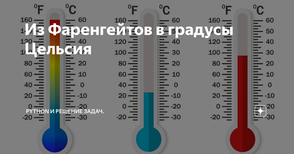 Переведите значение температуры в градусах