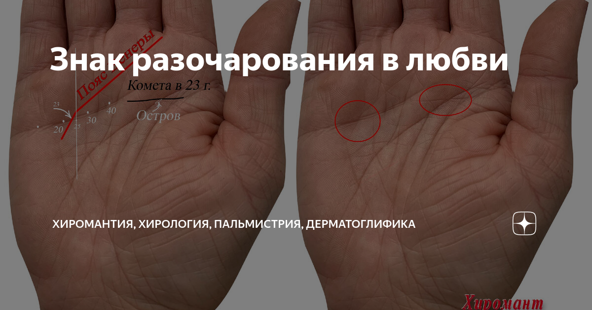 Линия любви на руке