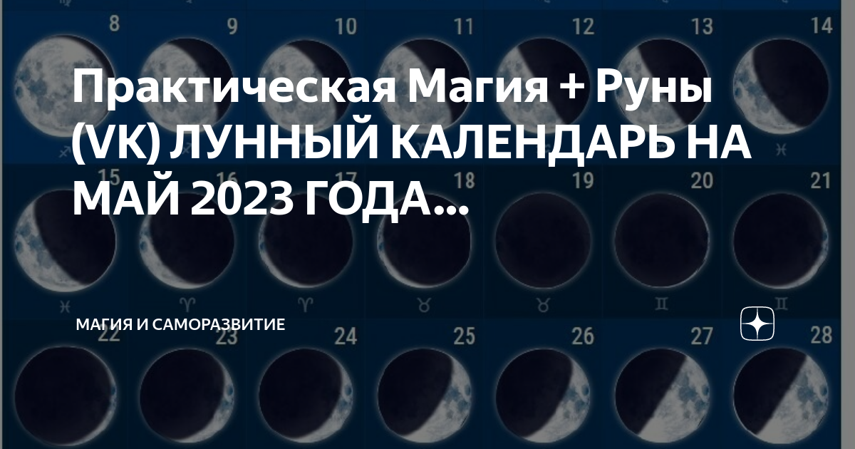 Лунный календарь на 2023 год космос