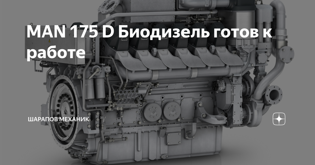 MAN 175 D Биодизель готов к работе | Шарапов Механик | Дзен