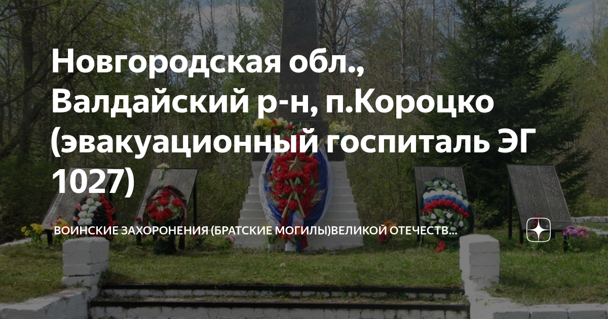 Карта воинских захоронений новгородской области