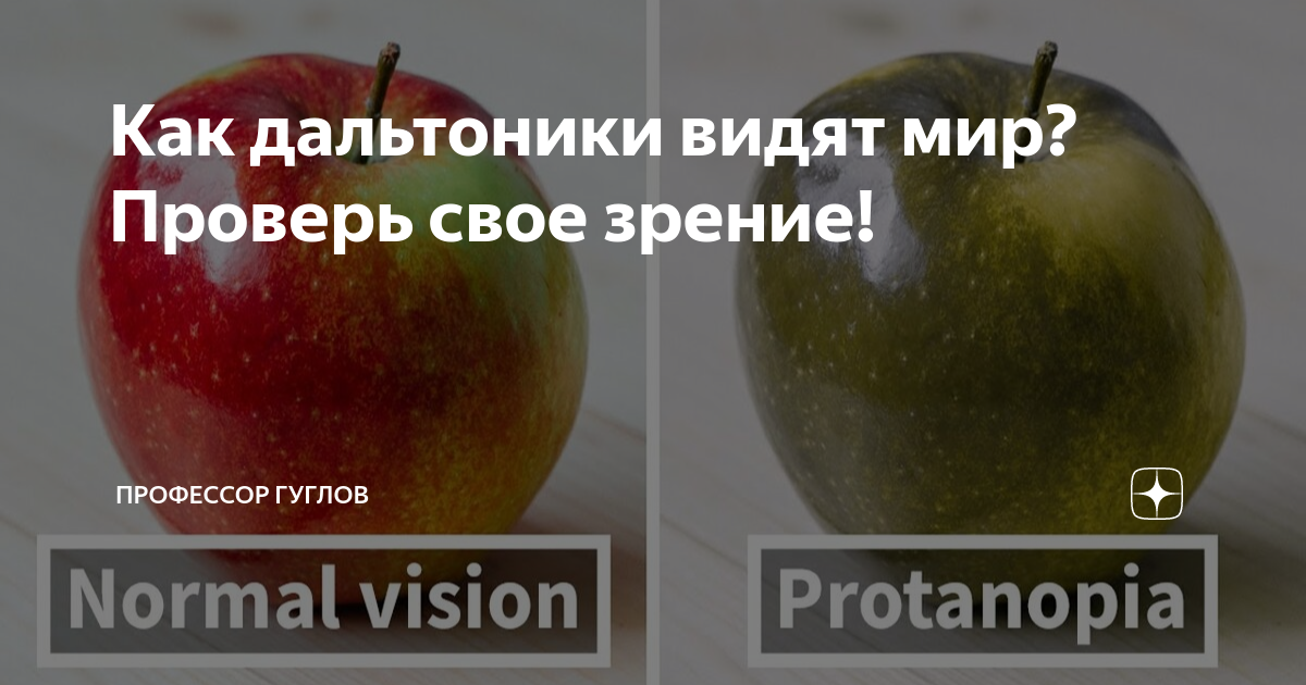 Как дальтоники видят мир? Проверь свое зрение! | Профессор Гуглов | Дзен