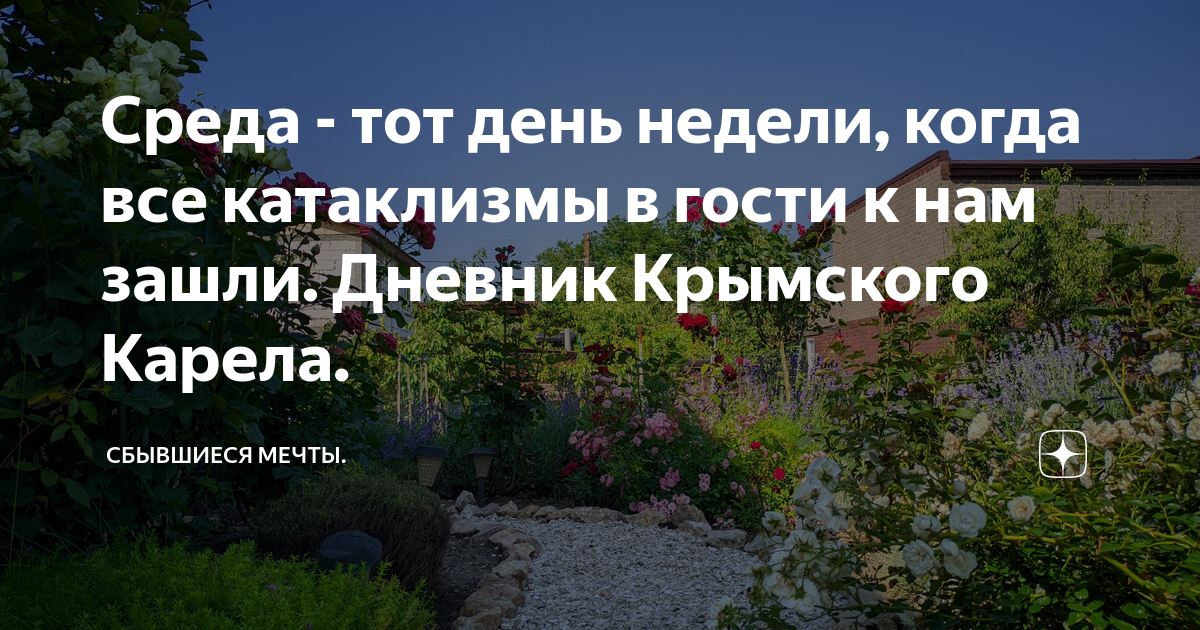 Среда - тот день недели, когда все катаклизмы в гости к нам зашли ...
