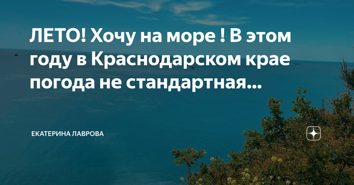 В этом году на море только на