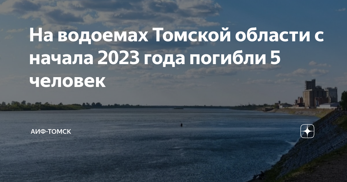 На водоемах Томской области с начала 2023 года погибли 5 человек