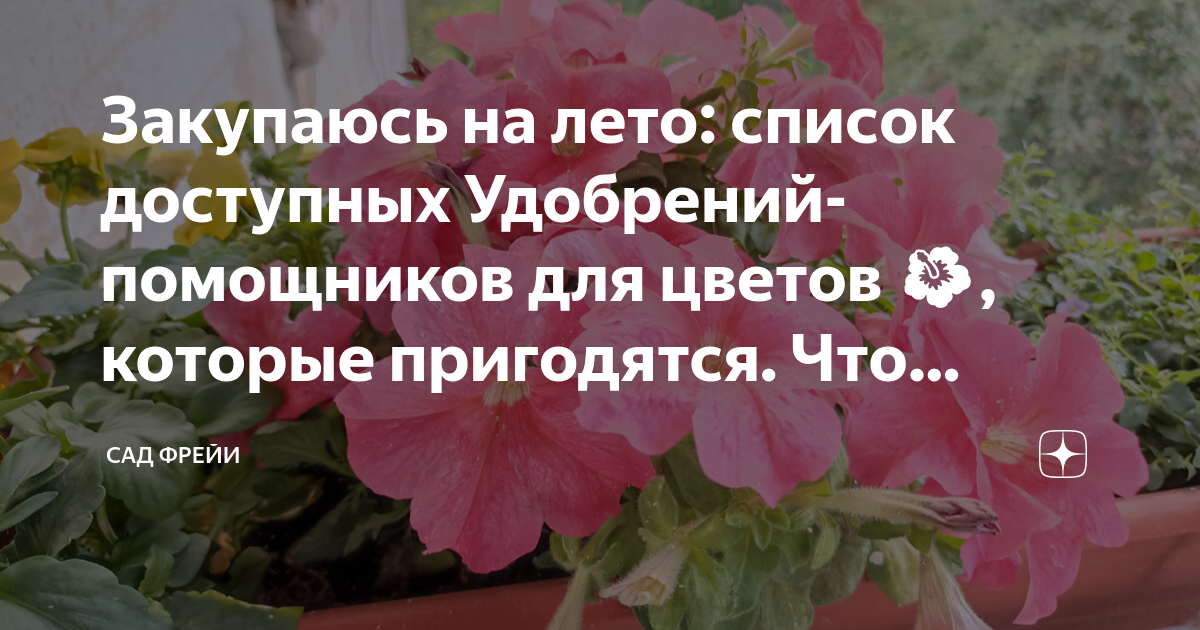 Закупаюсь на лето: список доступных Удобрений-помощников для цветов 🌺 ...
