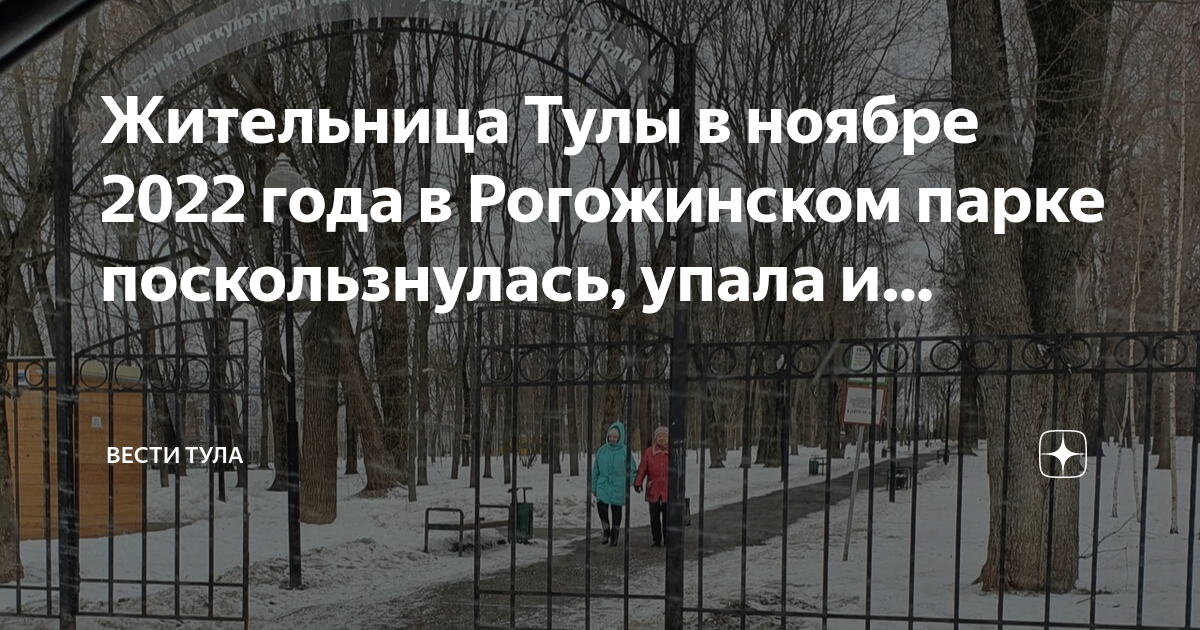 Рогожинский парк в туле