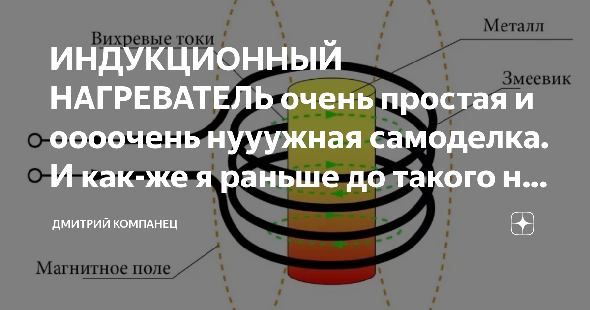 ИНДУКЦИОННЫЙ НАГРЕВАТЕЛЬ очень простая и оооочень нууужная самоделка. И ...