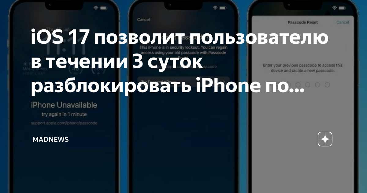 Ios 17 пароль