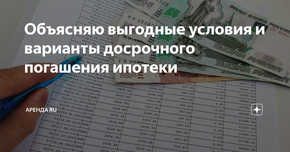Как сокращается ипотека при досрочном погашении