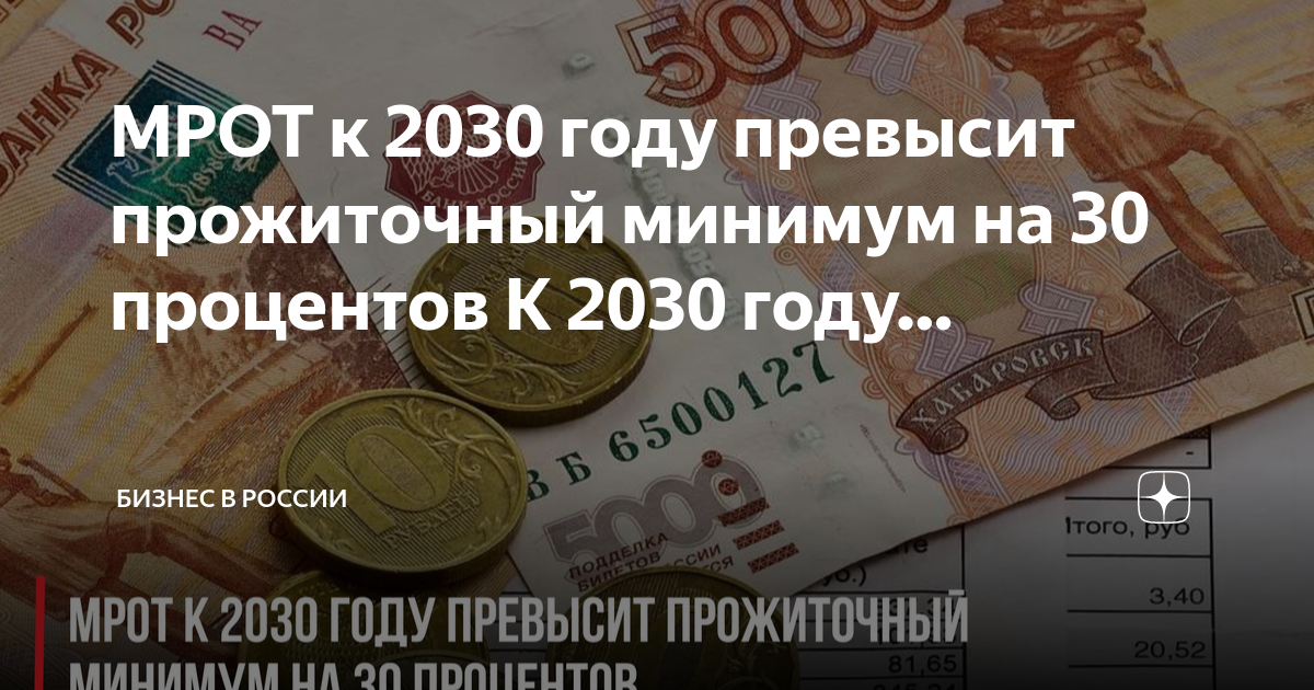 Мрот до 2030 года