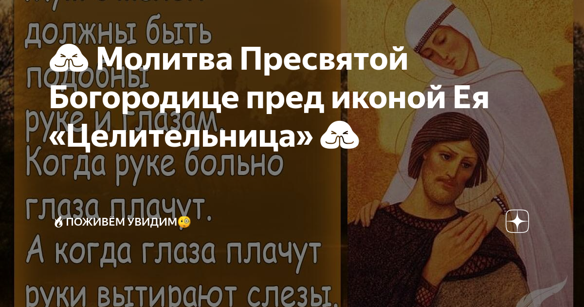 Акафист Пресвятой Богородице пред иконой «Целительница» — Акафистник