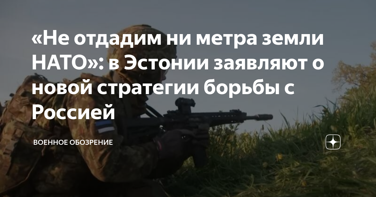 «Не отдадим ни метра земли НАТО»: в Эстонии заявляют о новой стратегии ...