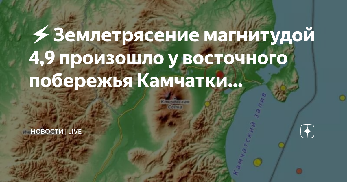 Карта восточного побережья камчатки