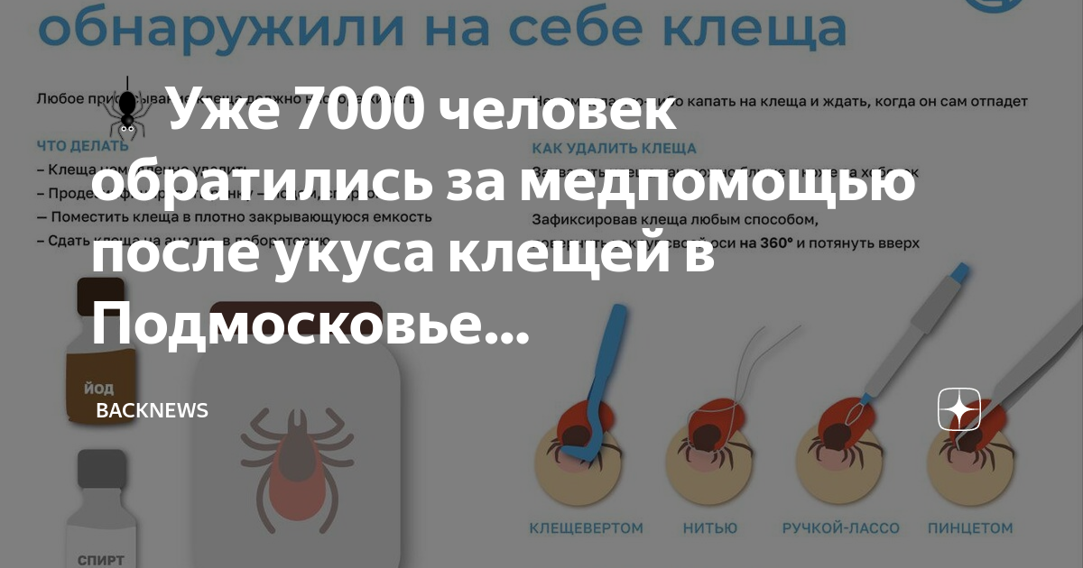 Карта укусов клещей в москве