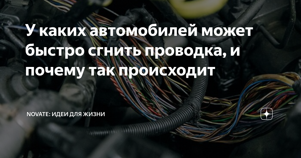 У каких автомобилей может быстро сгнить проводка, и почему так ...
