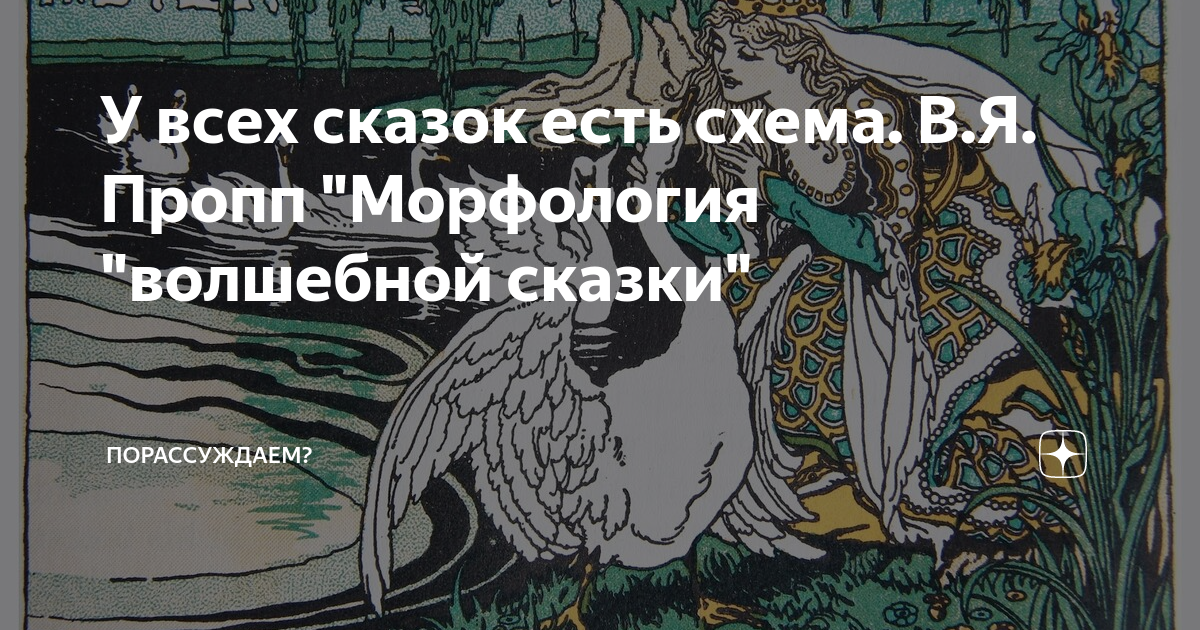 У всех сказок есть схема. В.Я. Пропп "Морфология "волшебной сказки ...