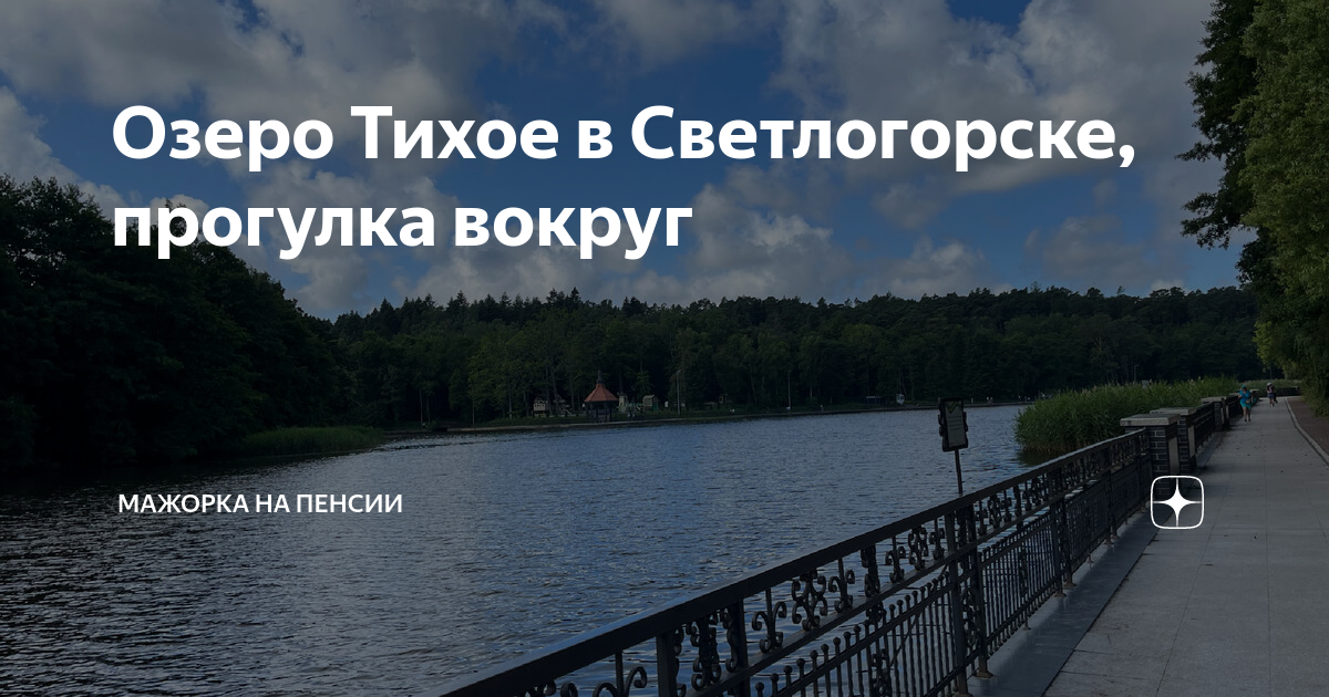 Озеро тихое светлогорск карта