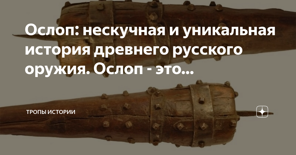 Дубина стоеросовая. Ослоп