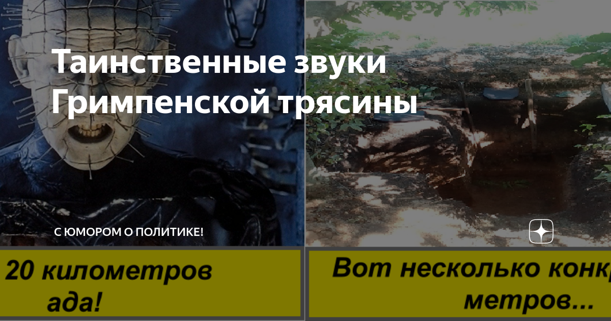 Таинственные звуки Гримпенской трясины | С юмором о политике! | Дзен
