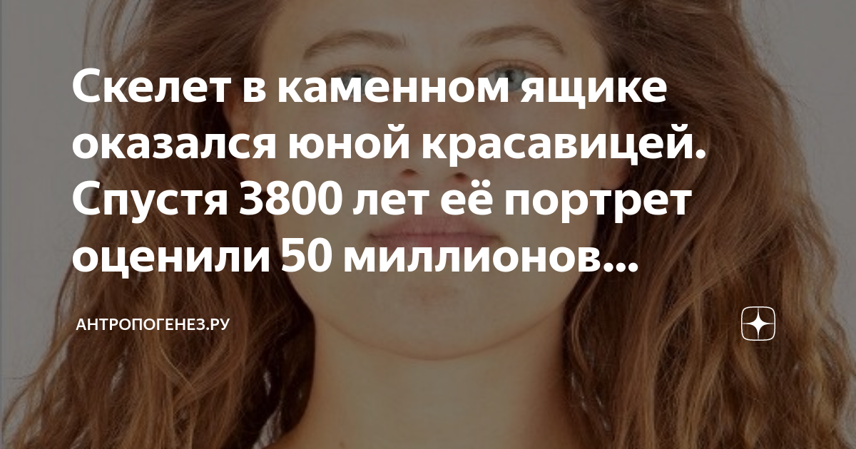 Скелет в каменном ящике оказался юной красавицей. Спустя 3800 лет её ...