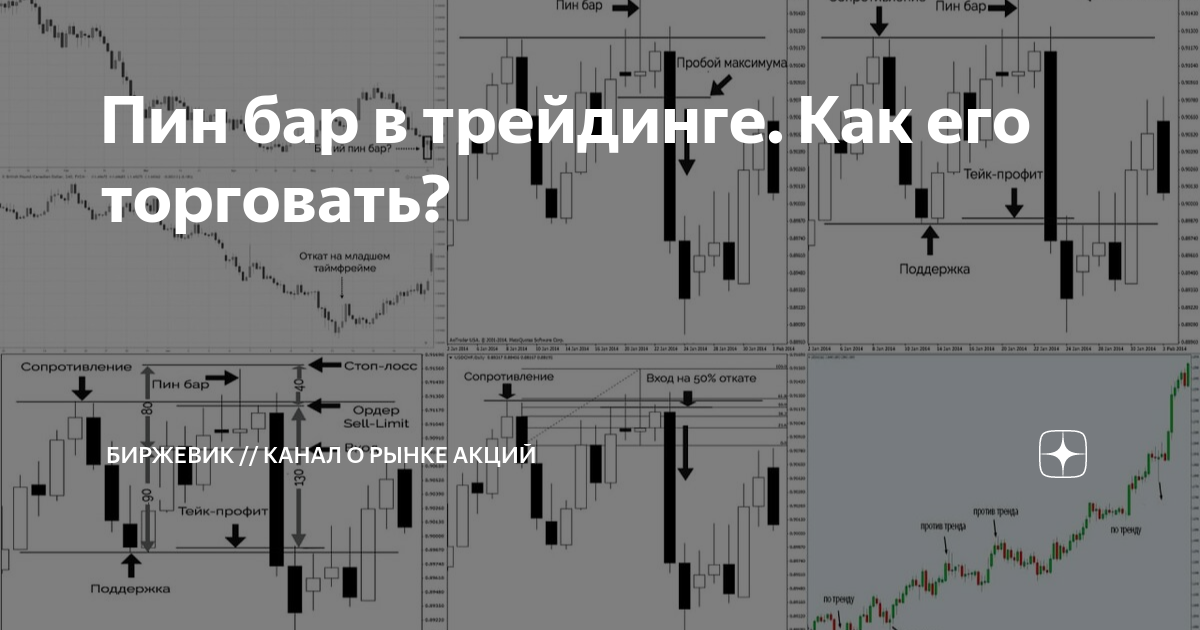 Пин бар в трейдинге. Как его торговать? | Биржевик: канал о рынке акций ...