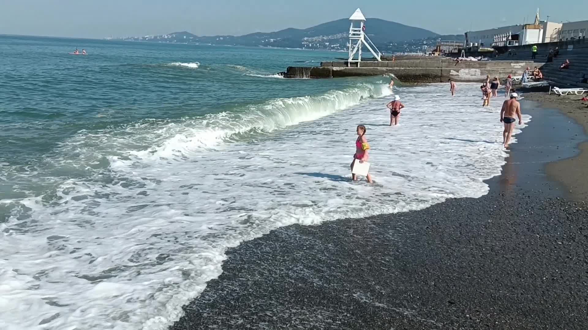 черное море в адлере