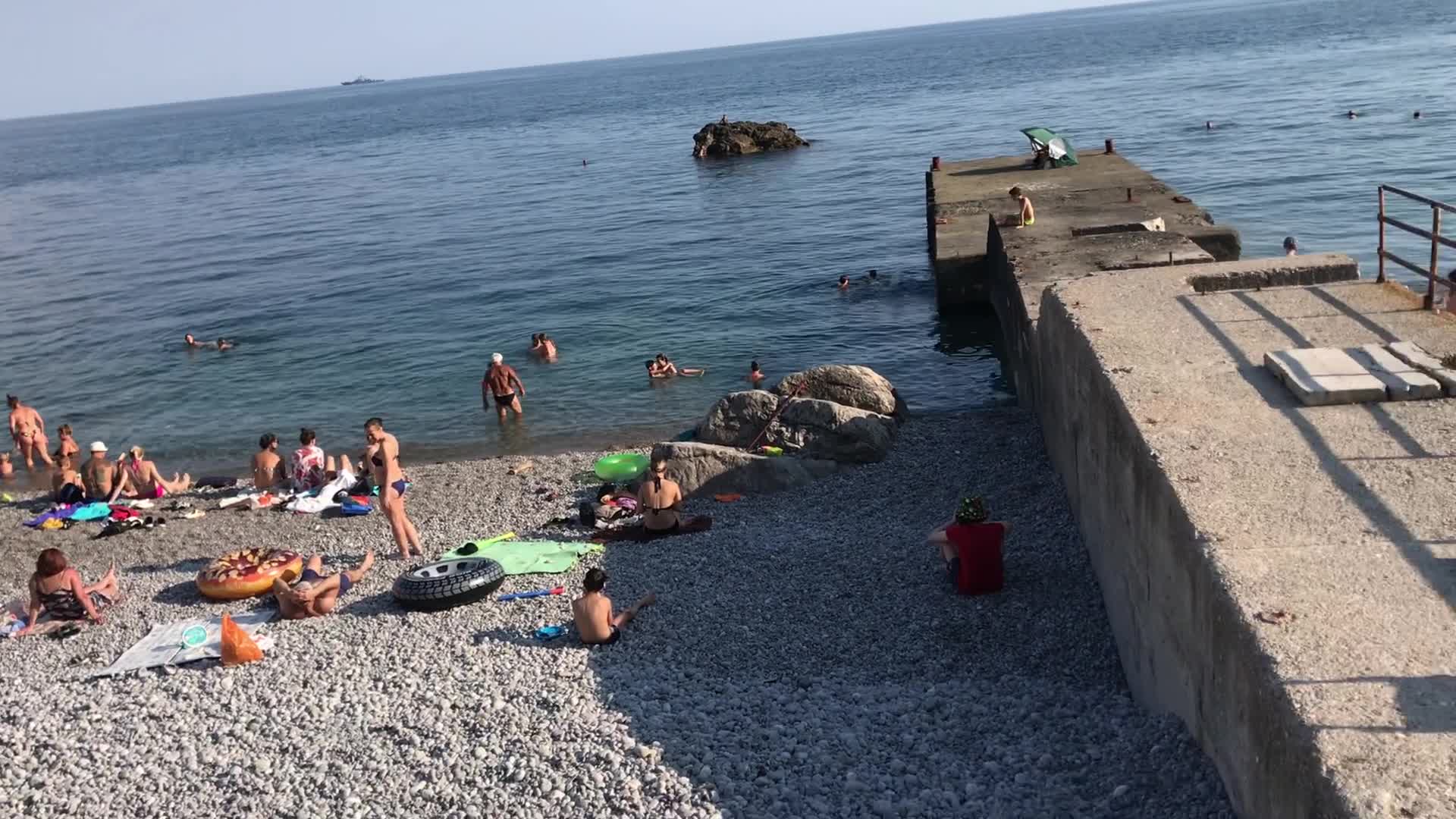 пляж в кацивели крым