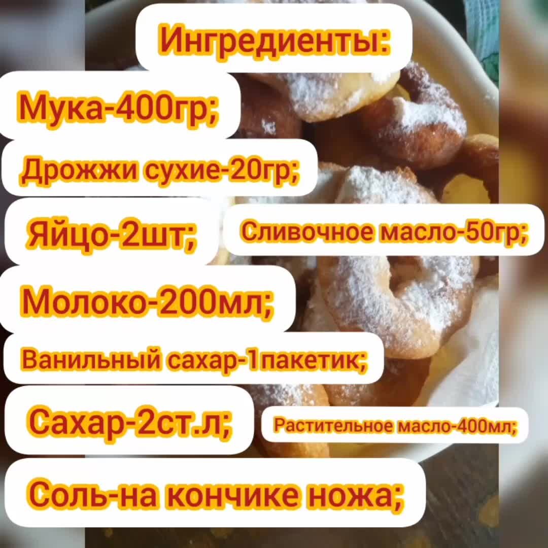 Пончики рецепт на молоке