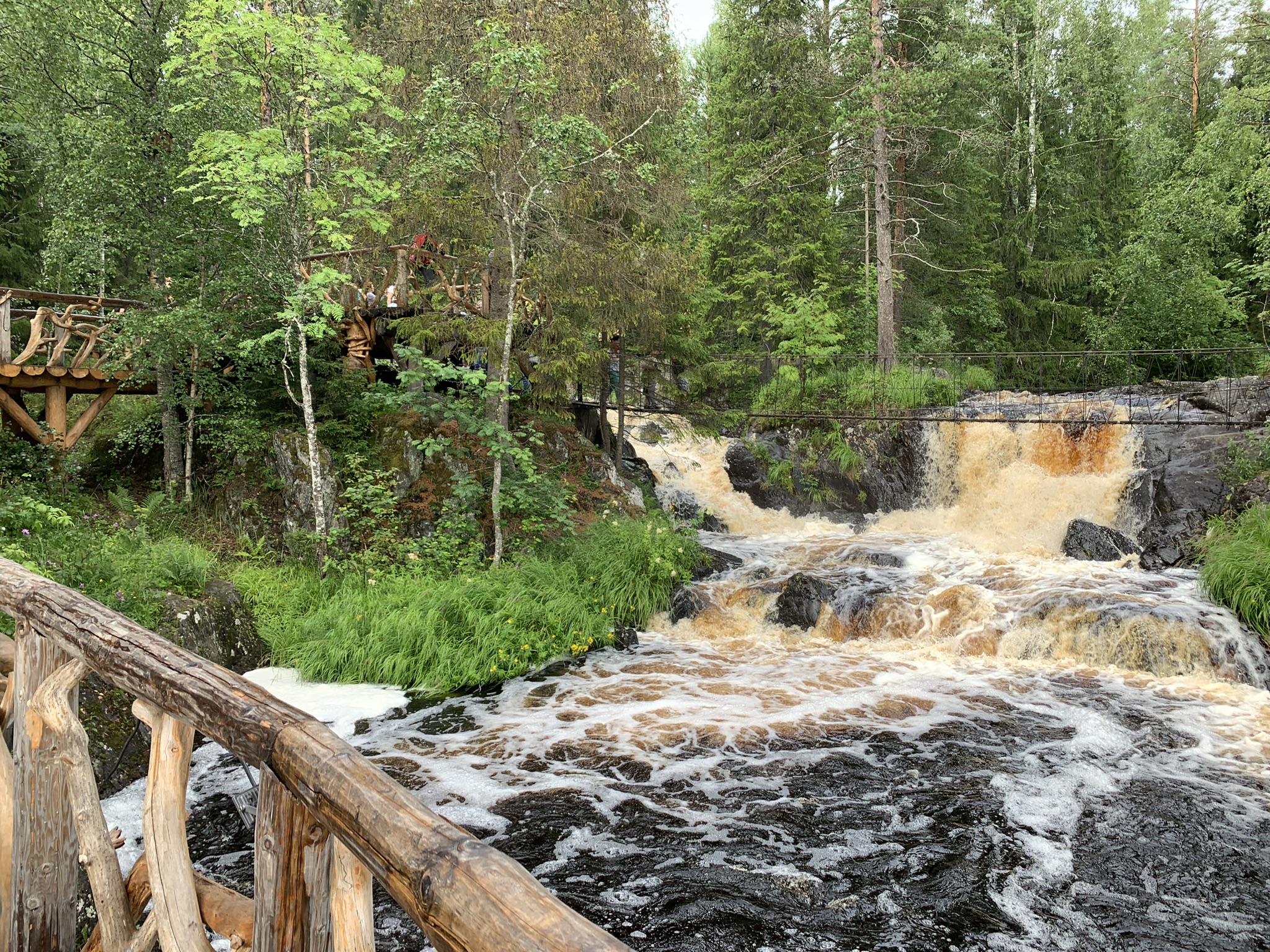 Водопады Ахвенкоски Карелия