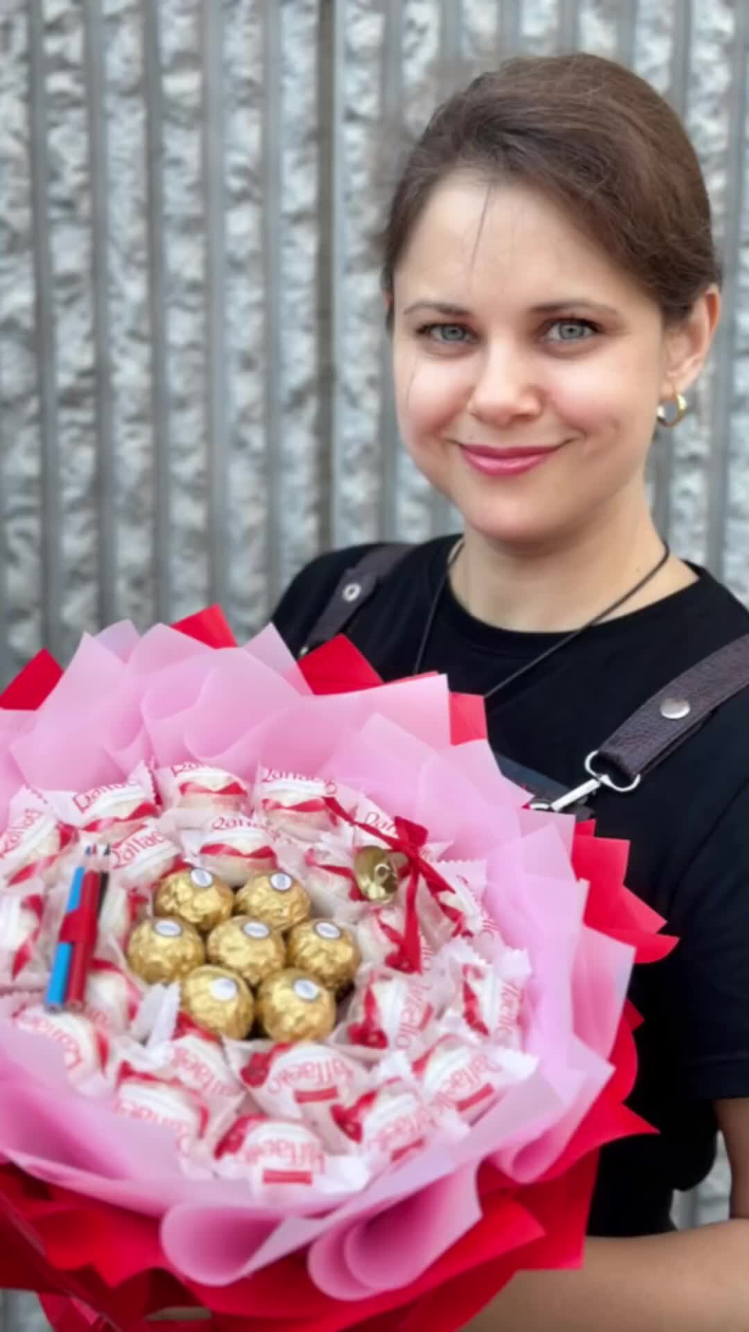 Букетик из конфет своими руками - 65 фото