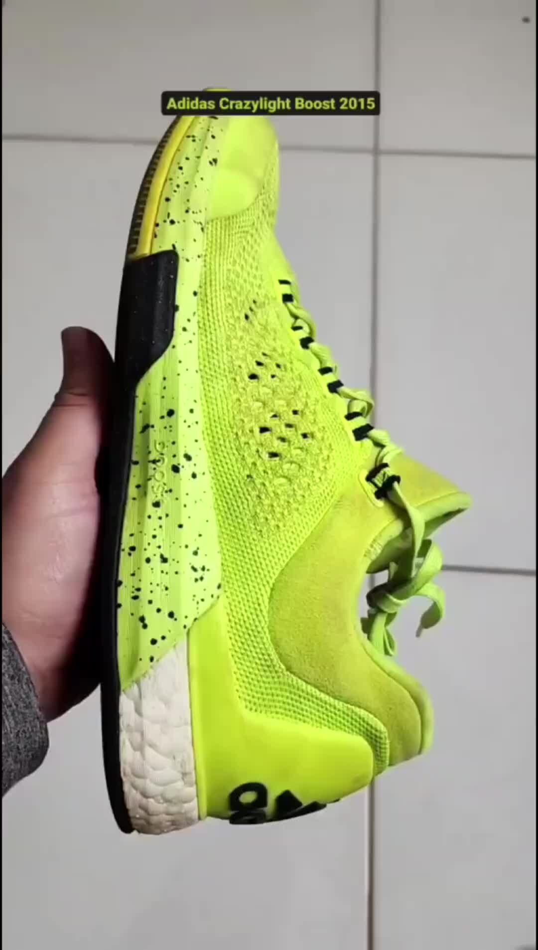 Adidas crazylight boost green best sale