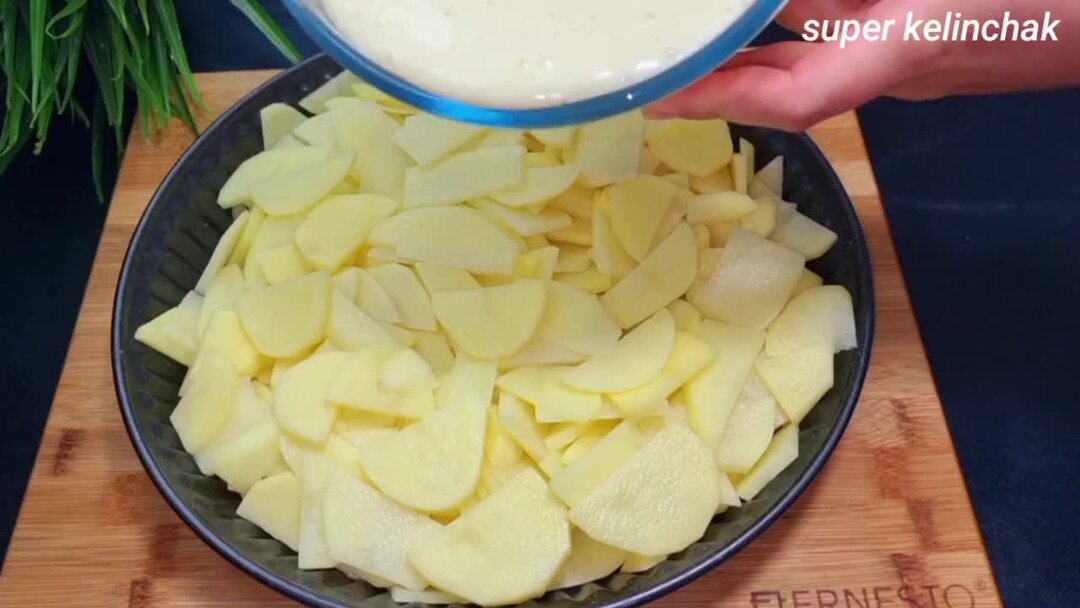 картофель с кефиром