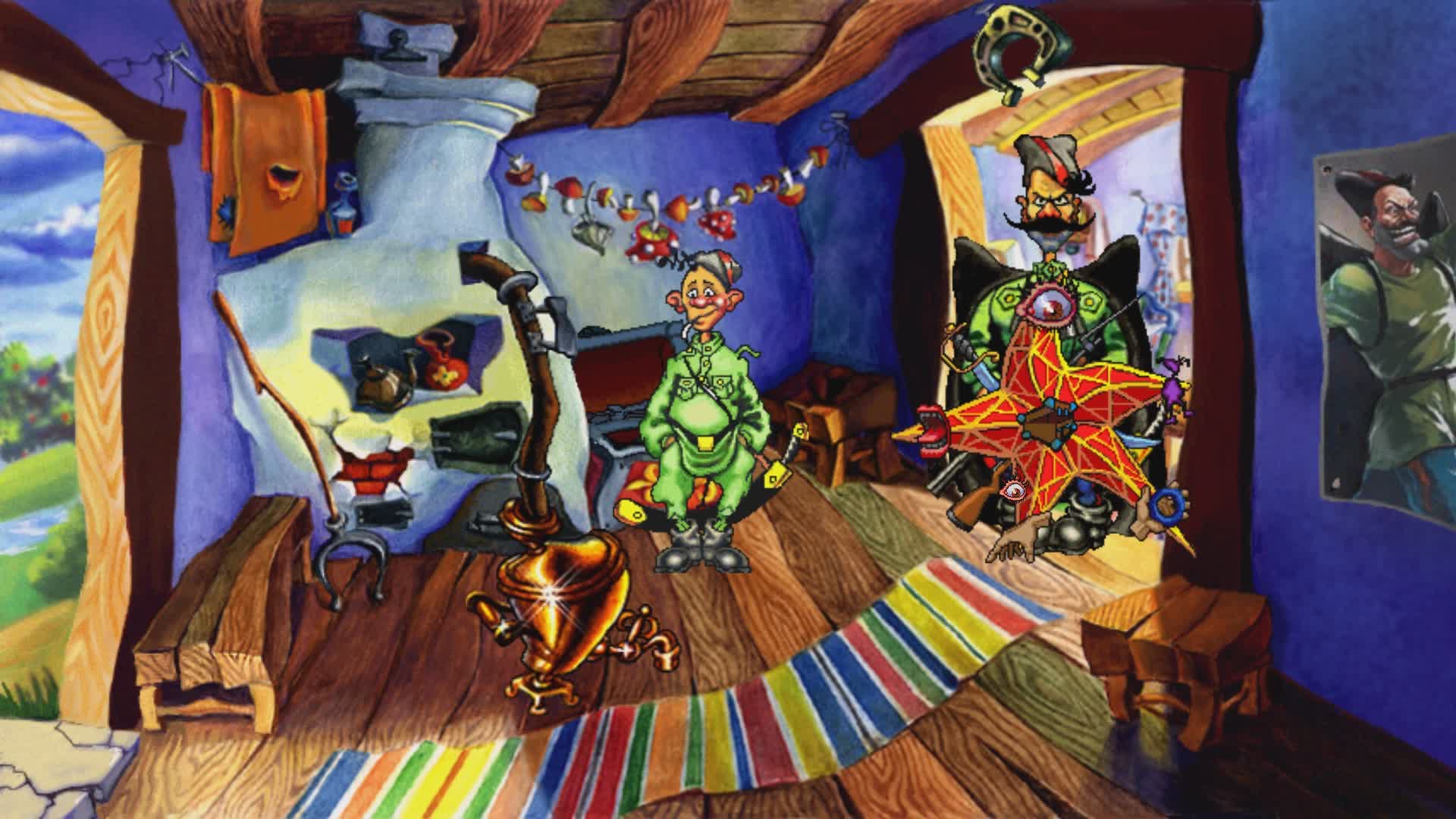 у моря петька и мишка устало