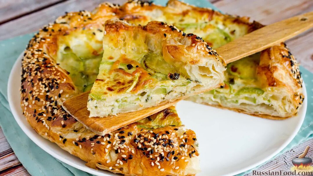 Пирог с капустой из фило