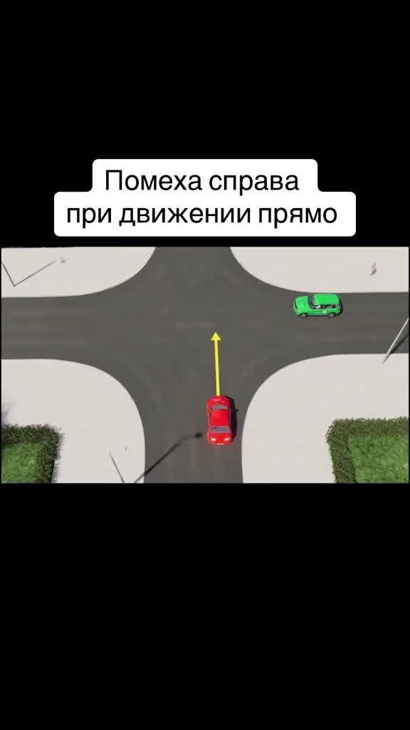 Правила дорожного движения РФ 2024. Видеоуроки ПДД | Помеха справа при ...