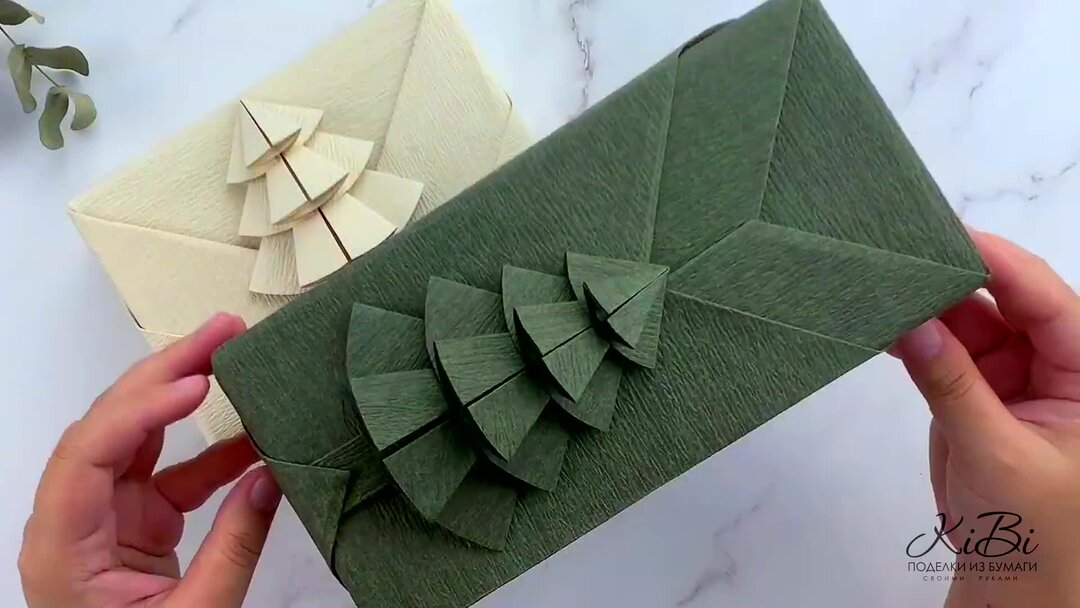 Ёлка Новогодняя Подарочная упаковка на Новый год своими руками | Идеи ...
