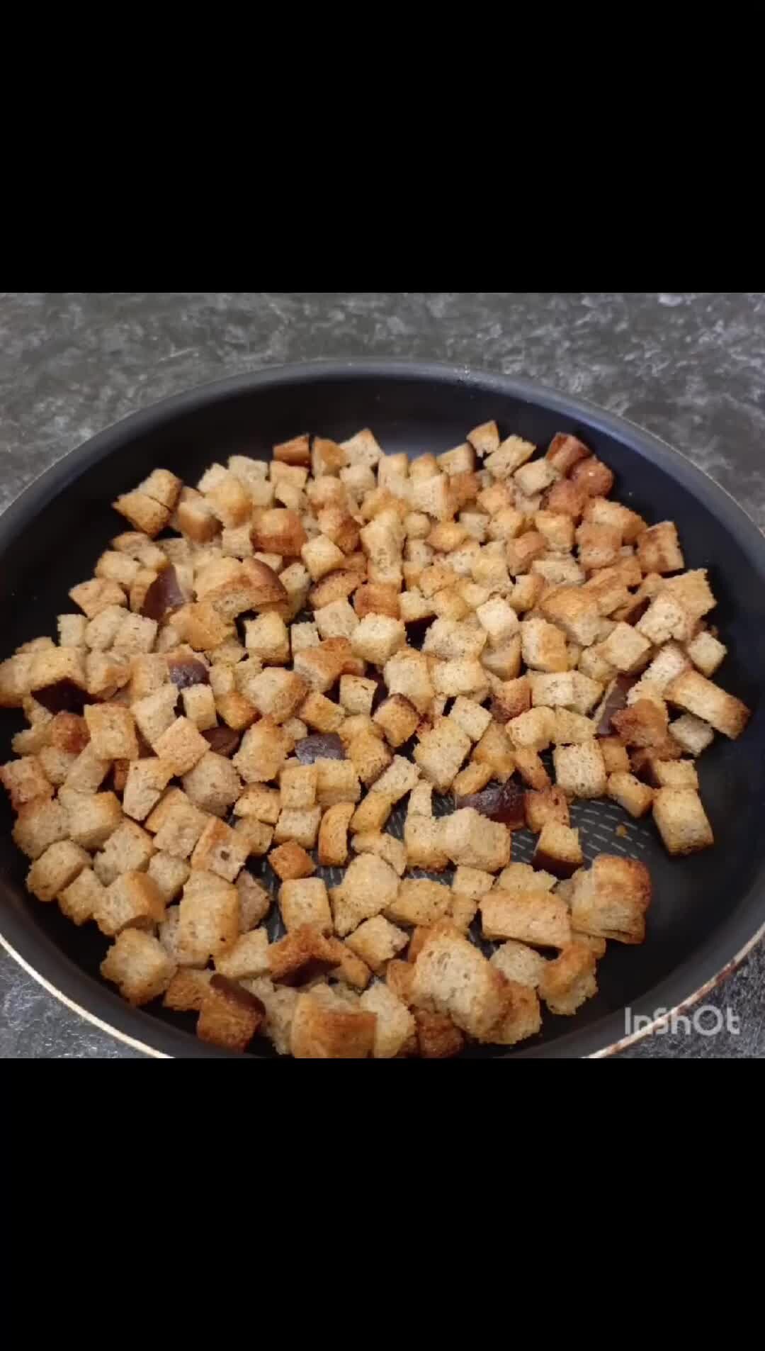 домашние сухари на сковороде
