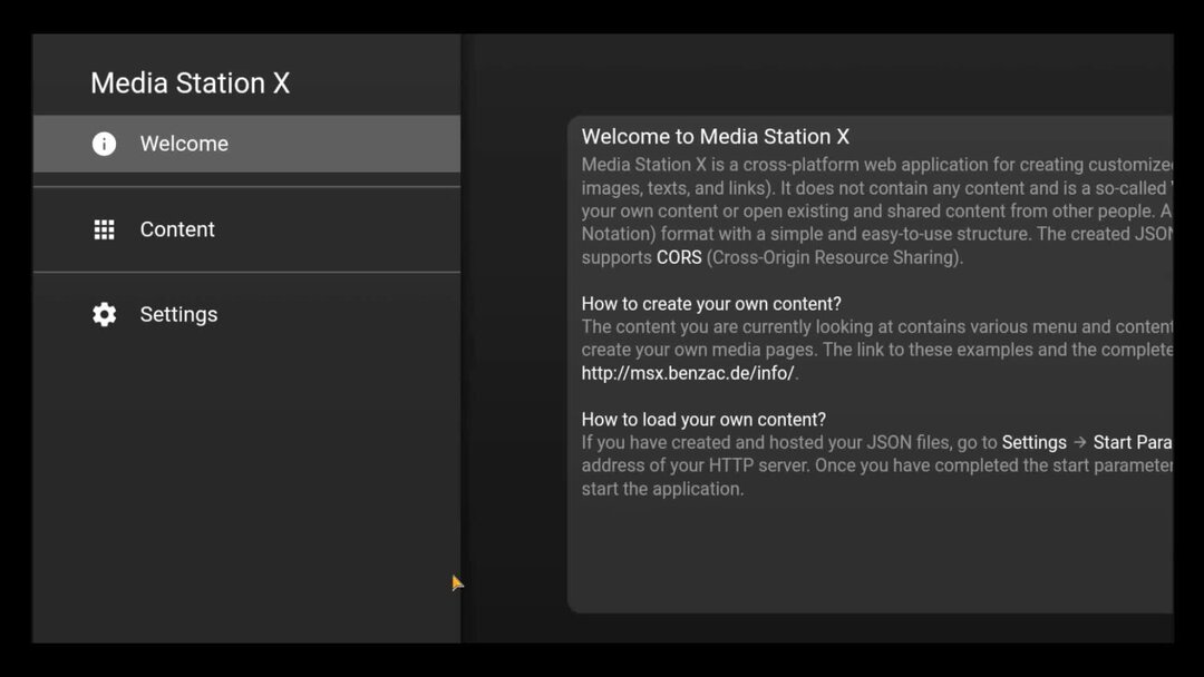 Media station x loading